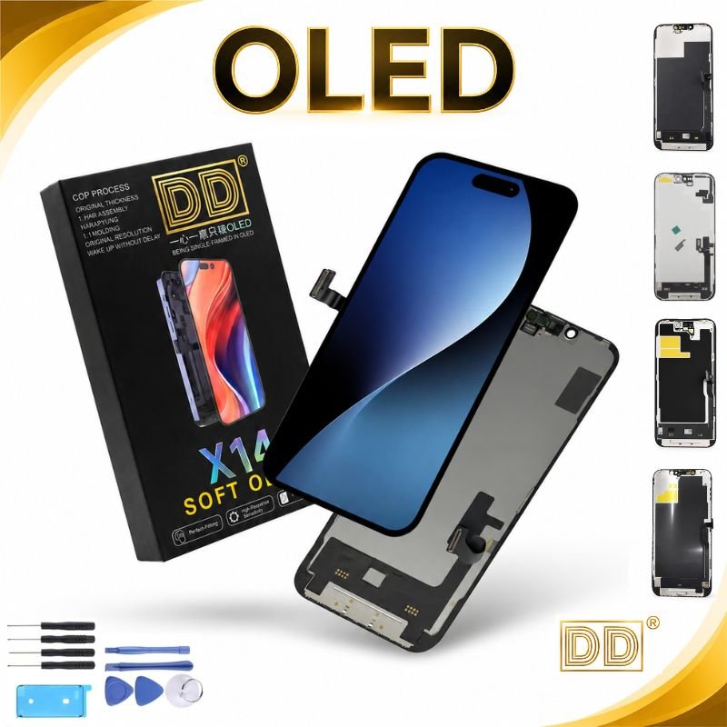 DD Pantalla OLED soft display screen for Iphone 12 13 14 15 Pro Max 15Plus 14Plus